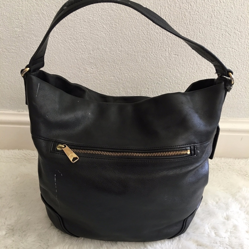 Ralph Lauren Black Leather Hobo Bag - Picture 3 of 8